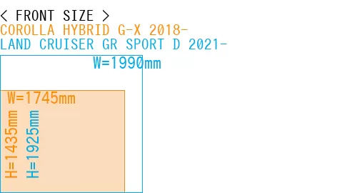 #COROLLA HYBRID G-X 2018- + LAND CRUISER GR SPORT D 2021-